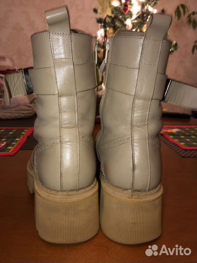 Ботинки зимние кожаные