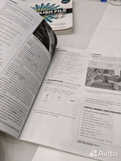 Учебник и тетрадь English file up intermediate