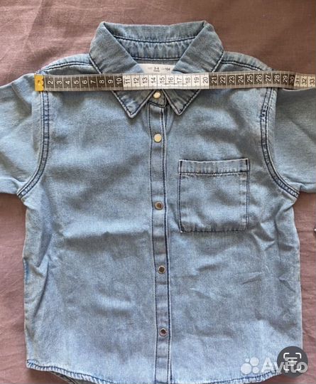 Рубашка джинсовая детская новая zara