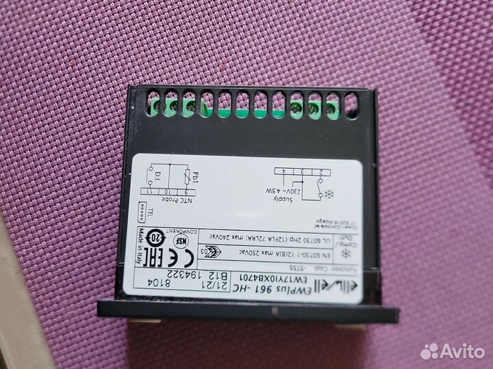 Контроллер Eliwell id 961, evco