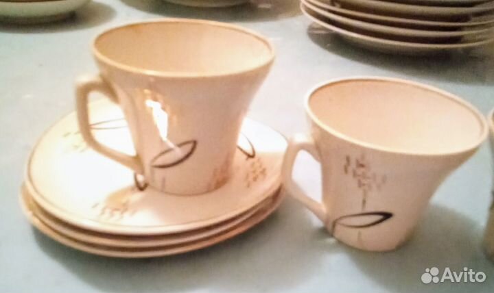 Фарфоровые кофейные чашечки, RPP, старая Рига