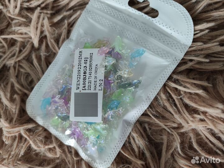 Объёмные фигурки для дизайна ногтей, рыбы