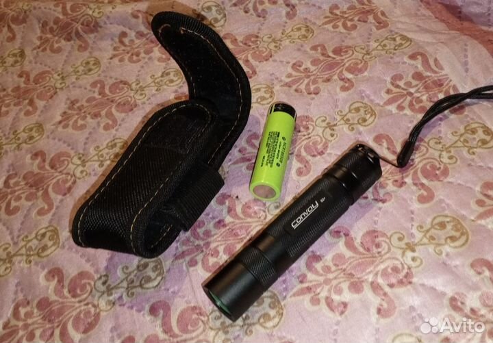 Фонарик конвой s2+ (+ два новых аккумулятора)