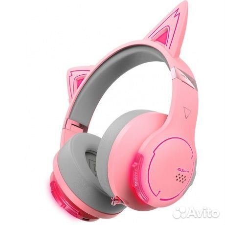 Наушники Edifier G5BT Cat розовый/серый