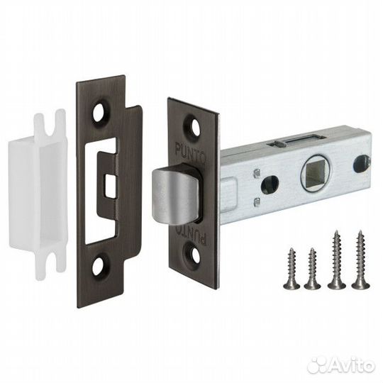 Защелка межкомнатная punto L45-8 GR графит