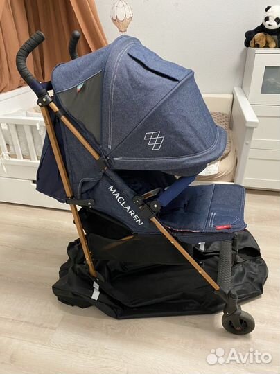 Коляска трость maclaren quest denim