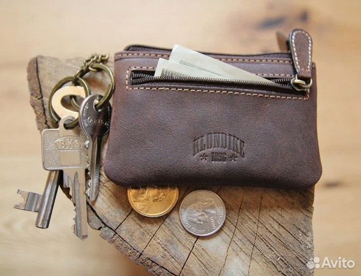 Ключница Klondike Luke 11х7,5 см кожа новая