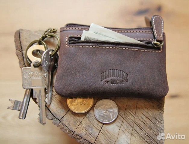 Ключница Klondike Luke 11х7,5 см кожа новая