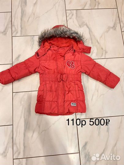 Куртка для девочки 90 100