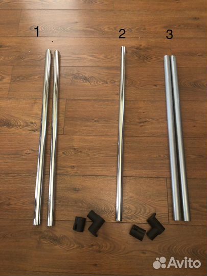 Штанги Трубки хромированные от вешала