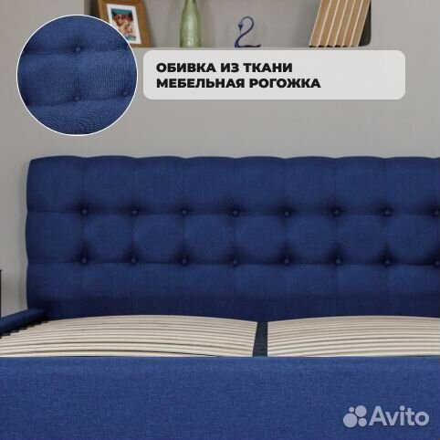 Кровать 140х200 двухспальная мягкая