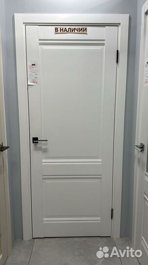 Двери межкомнатные пилот дг EC2 Emalex ice/steel