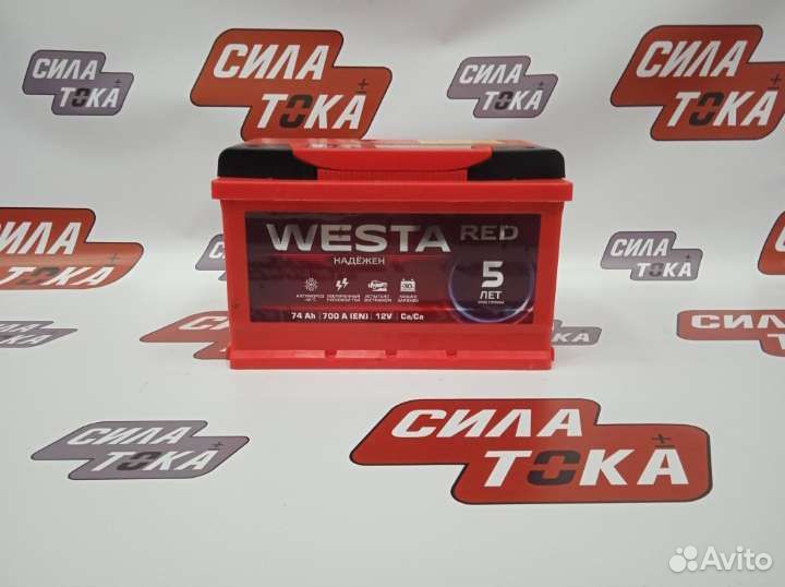 Аккумулятор на автомобиль Westa red 74ah
