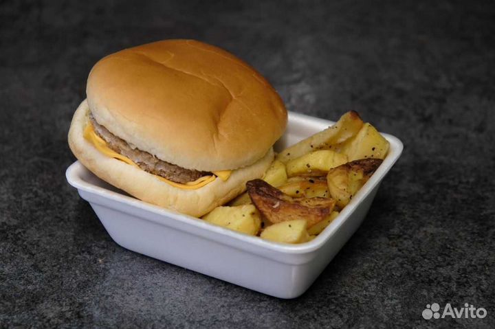 Лоток для фаст-фуда из впс