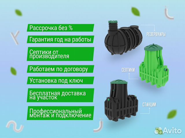 Септик для дачи и загородного дома с доставкой