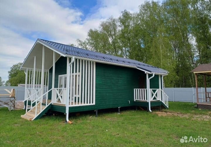 Каркасный дом утеплённый вариант летней 9х6м