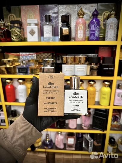 Lacoste 12.12 noir оригинальный тестер