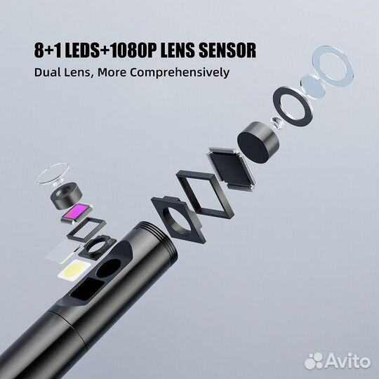 Эндоскоп 5,5 мм 3*1, 2 камеры FHD