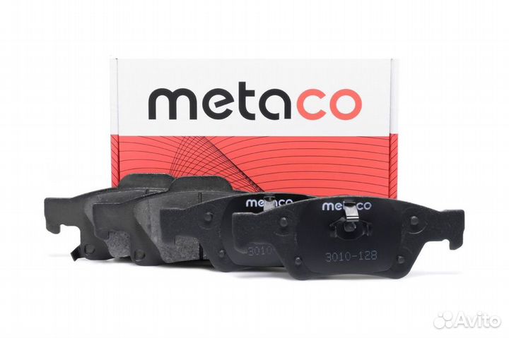 Metaco 3010-128 Колодки тормозные задние дисковые