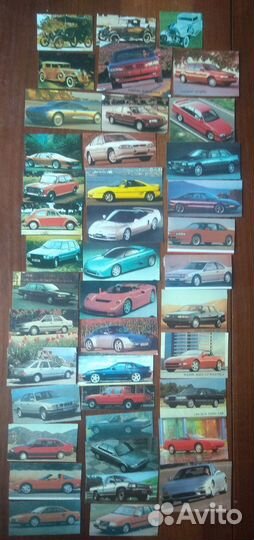 Календарики автомобили 90-2000гг