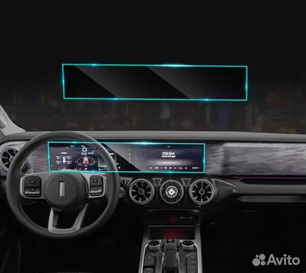 Комплект защитных пленок на элементы салона Tank 300 / Танк 300 2023-2024 г.в TPU