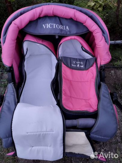 Прогулочная коляска для двойни Victoria gold
