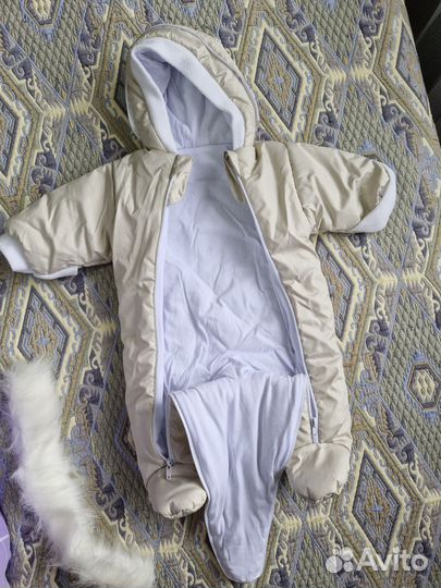 Конверт зимний для новорожденных