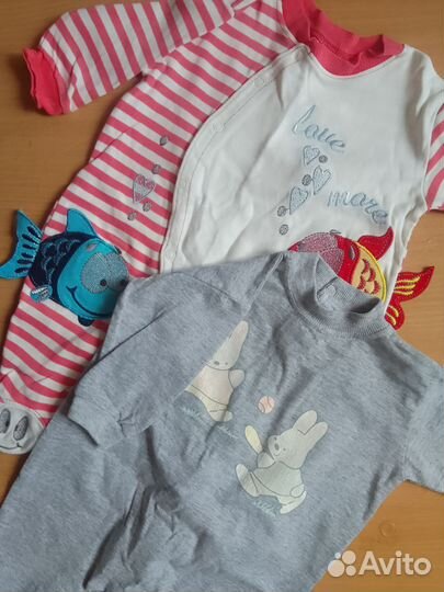 Детские вещи пакетом от 0 до 6-8 мес