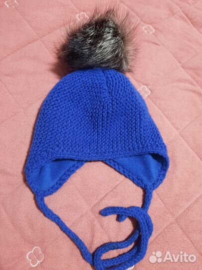 Шапка зимняя на мальчика 1 год