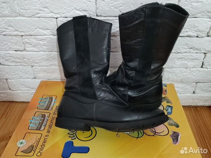 Сапожки демисезонные кожаные 36 размер