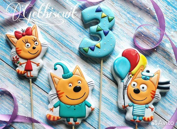 Имбирные пряники на заказ. Пряничные топперы