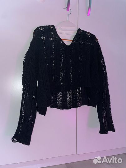 Кофта в сетку