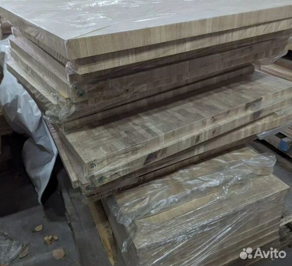 Щит дубовый торцевой клееный 40х550х1050