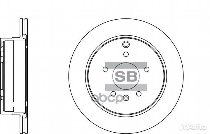 Диск тормозной задний SD3039 Sangsin brake