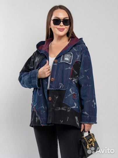 Джинсовая куртка 50р до 64р