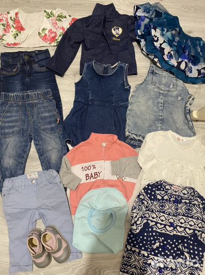 Пакетом на 9-24 мес 12 штук и ботиночки ) отл.сост