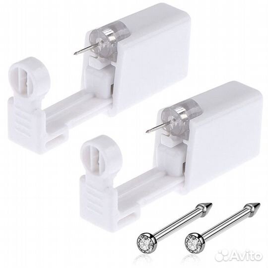 Пистолет для прокола ушей стерильный с сережкой 2м