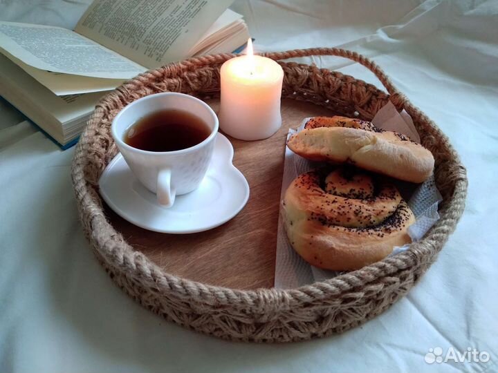 Поднос из джута