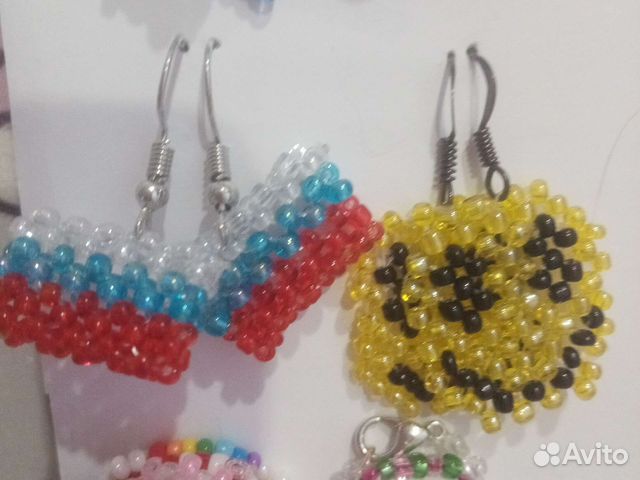 Серьги из бисера
