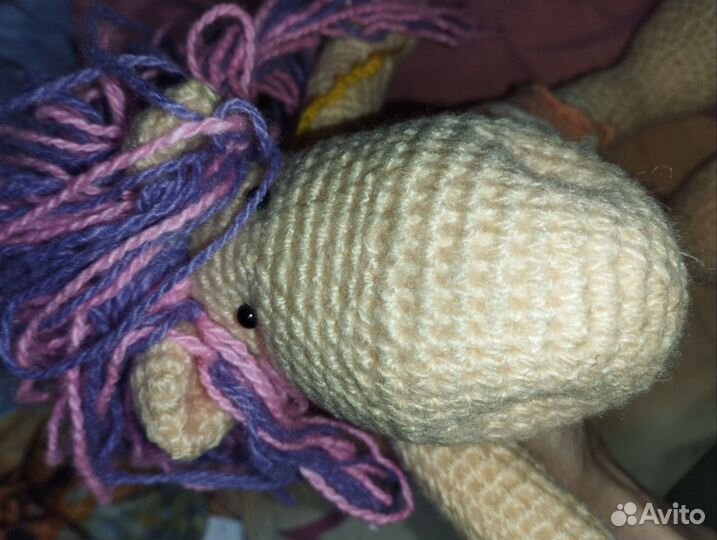 Медведь большой,игрушка вязанная,кукла тряпичные