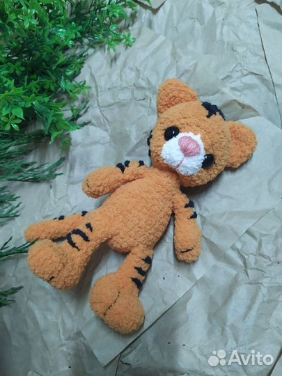 Плюшевый Тигр (ручная работа) мягкая игрушка тигр