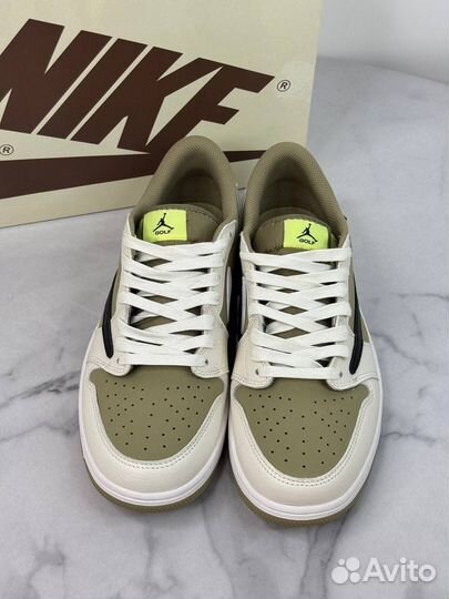 Кеды Nike Travis Scott x Air Jordan 1 Low Golf (2025) Премиум