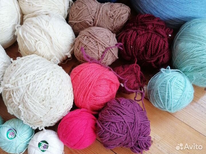 Пряжа нитки для вязания цена за все