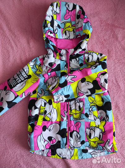 Ветровка для девочки 104 шапочка и снуд