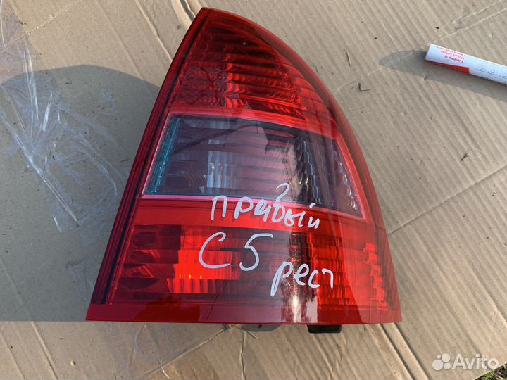 Фонарь задний правый citroen c5