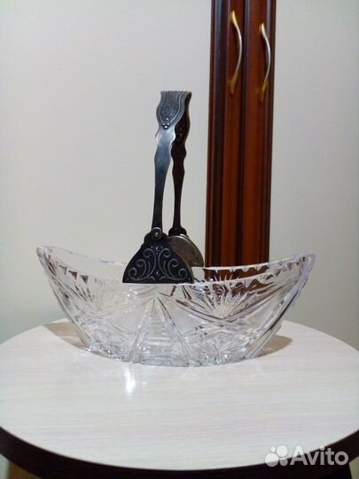 Ладья с ручкой из мельхиора (3 шт.)