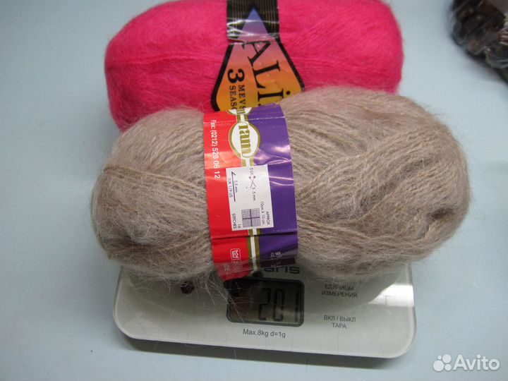 Пряжа нитки для вязания мохер Италия