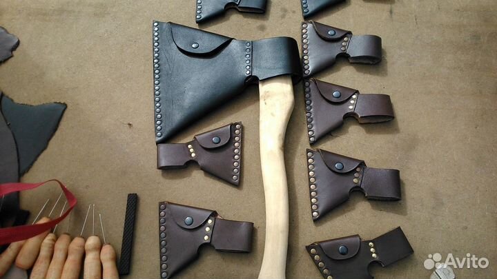 Чехол на топор из натуральной кожи