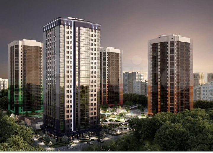 2-к. квартира, 61,2 м², 8/23 эт.