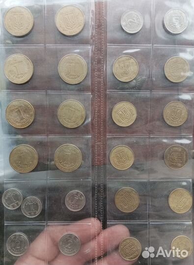 Монеты Украины погодовка